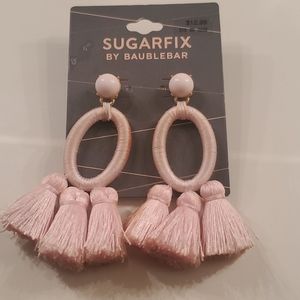 Light pink dangle/fringe earrings